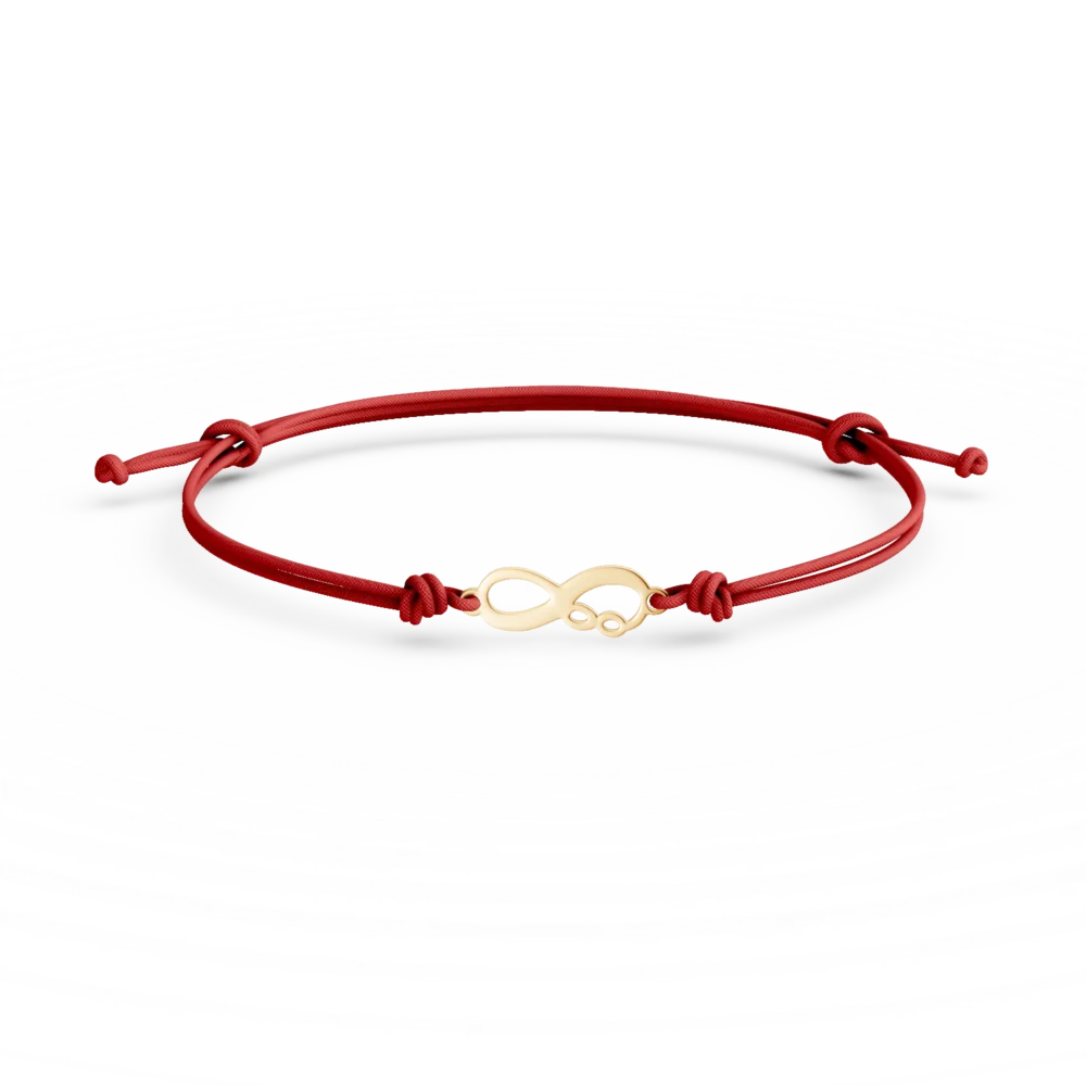 Bratara cu snur din aur galben