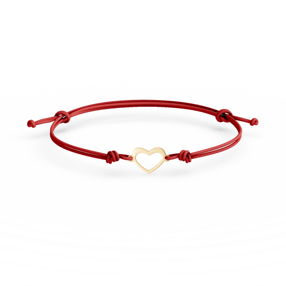 Bratara cu snur din aur galben