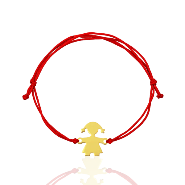 Bratara cu snur din aur galben