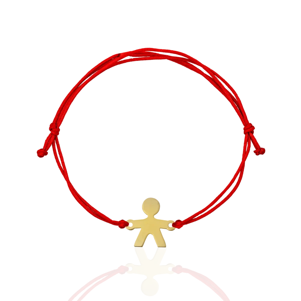 Bratara cu snur din aur galben