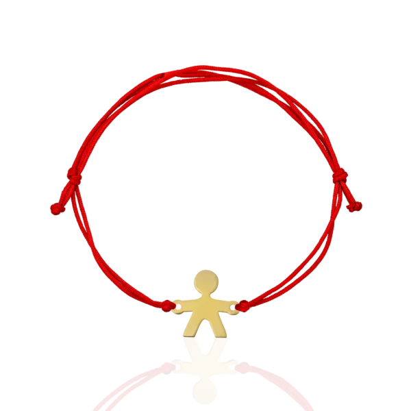 Bratara cu snur din aur galben