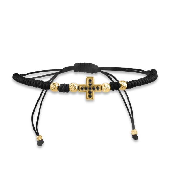 Bratara cu snur din aur galben