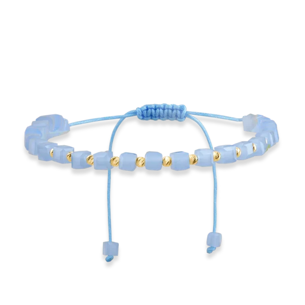 Bratara cu snur din aur galben