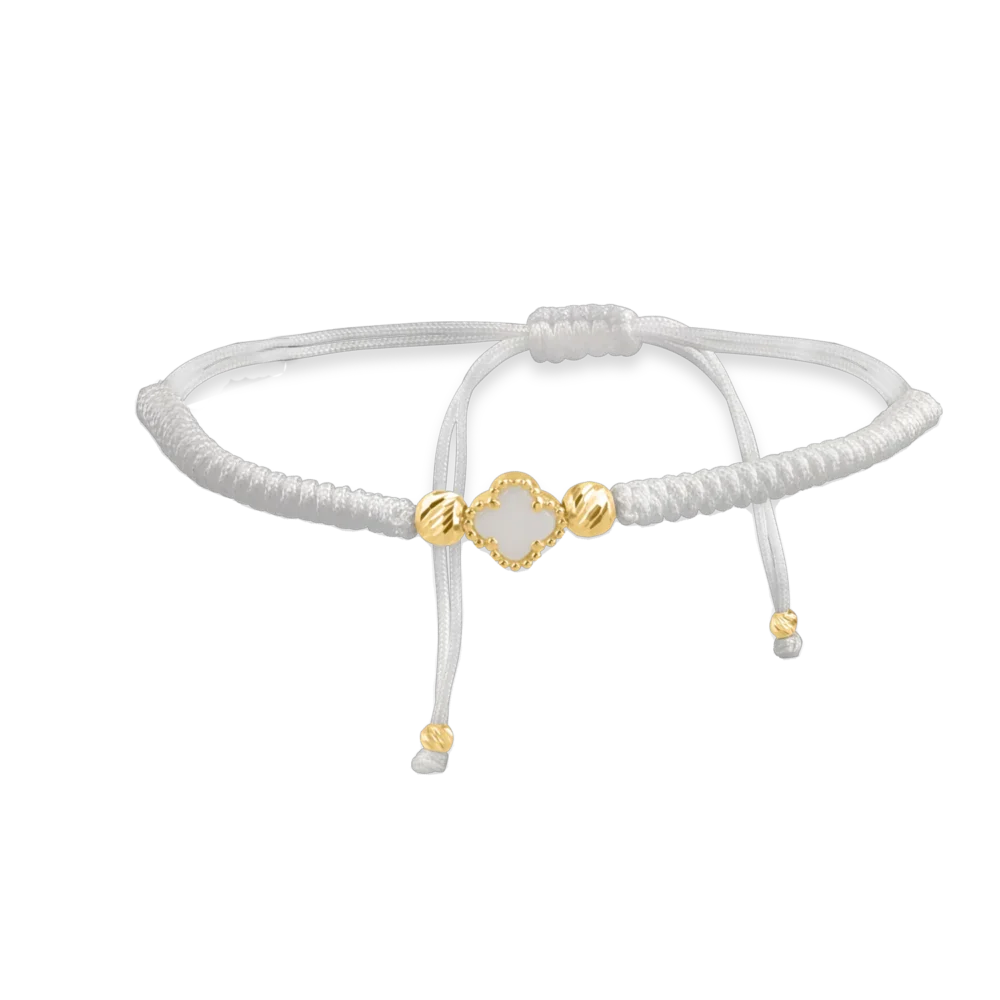 Bratara cu snur din aur galben