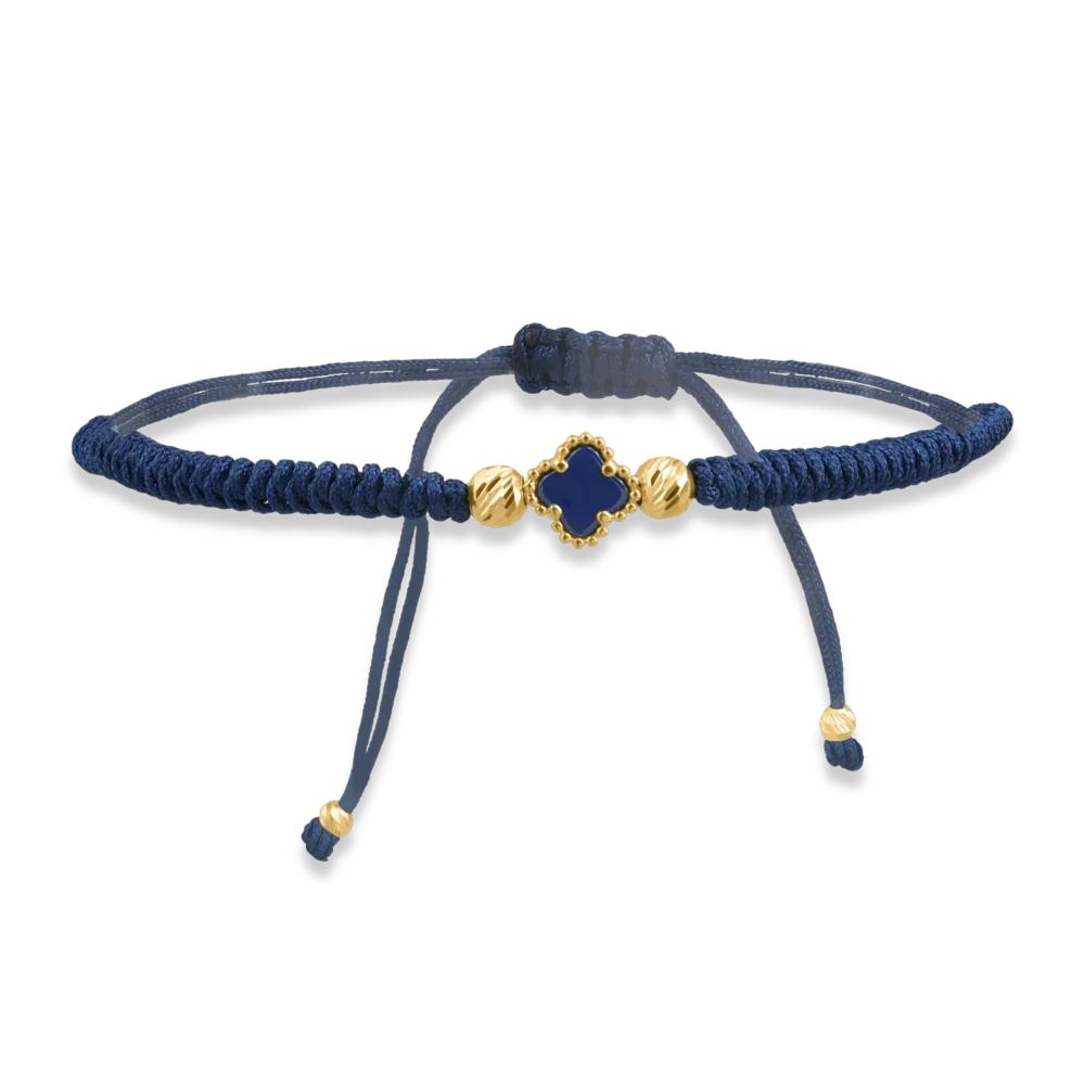 Bratara cu snur din aur galben