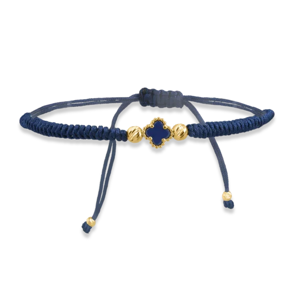 Bratara cu snur din aur galben