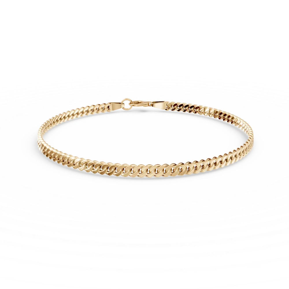 Bratara cu zale din aur galben