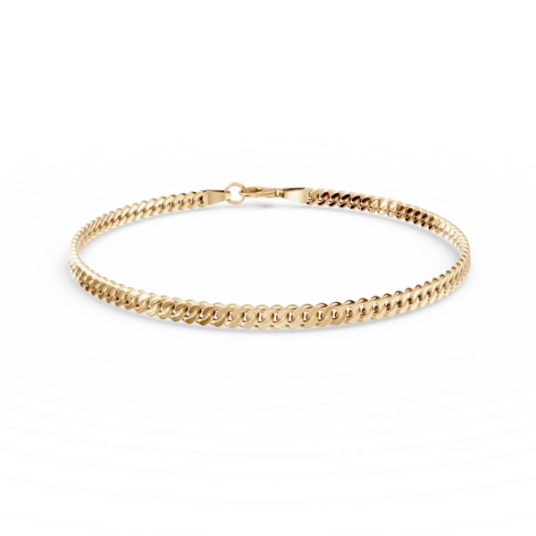 Bratara cu zale din aur galben