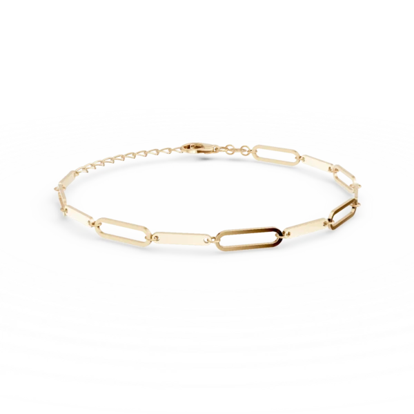 Bratara cu zale din aur galben