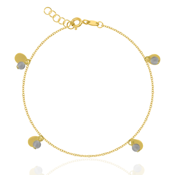 Bratara de picior din aur galben