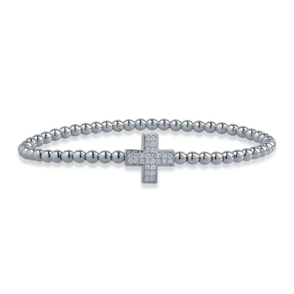 Bratara din aur alb cu diamante de 0.24ct