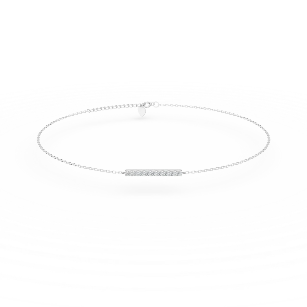 Bratara din aur alb cu diamante de 0.2ct