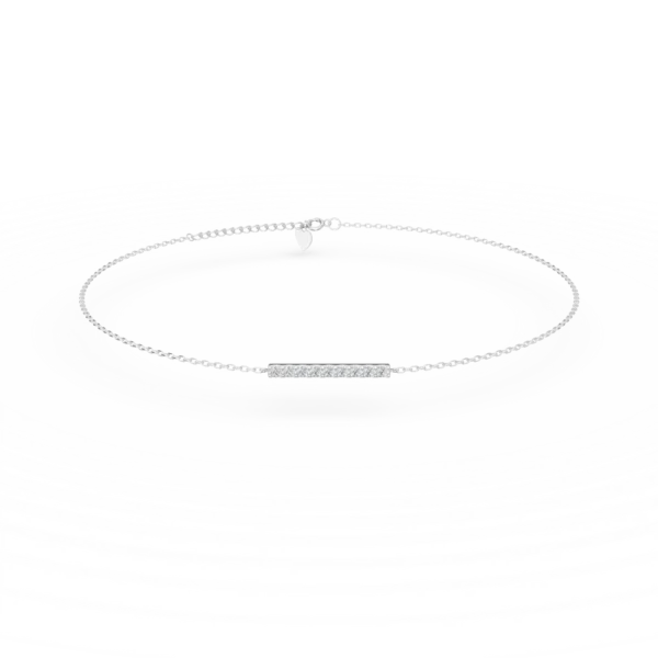 Bratara din aur alb cu diamante de 0.2ct