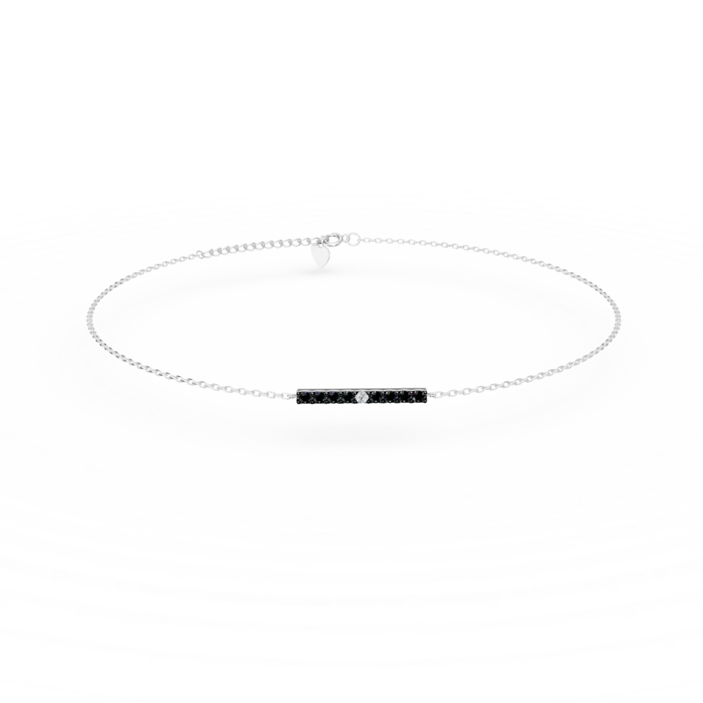 Bratara din aur alb cu diamante de 0.2ct