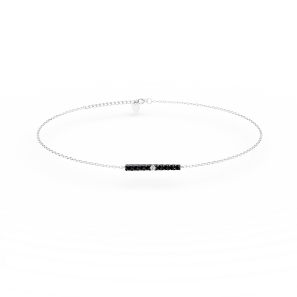 Bratara din aur alb cu diamante de 0.2ct