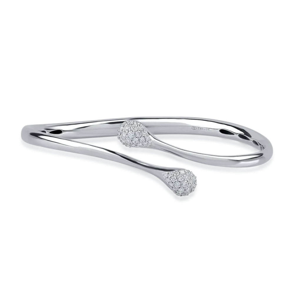 Bratara din aur alb cu diamante de 0.55ct