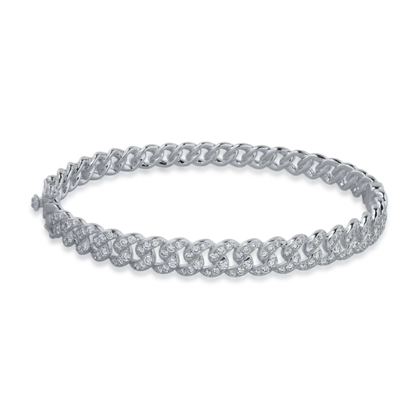 Bratara din aur alb cu diamante de 1.34ct