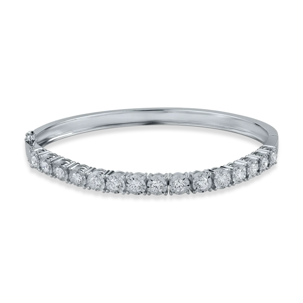 Bratara din aur alb cu diamante de 1.3ct