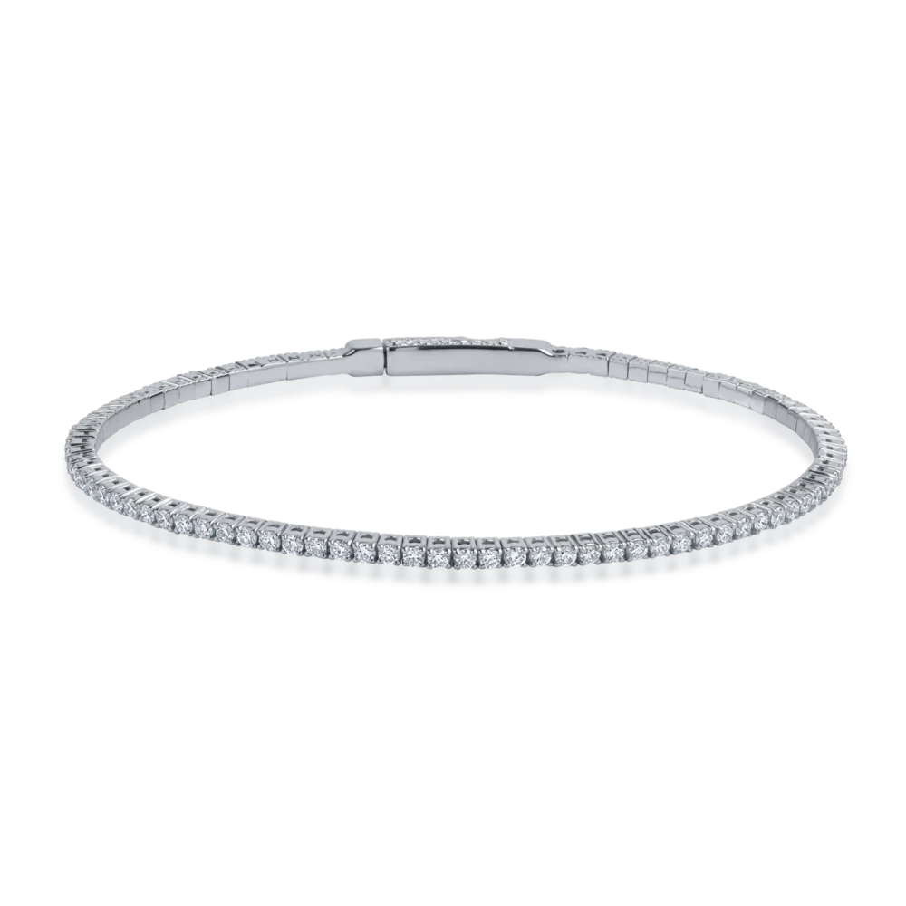 Bratara din aur alb cu diamante de 1.41ct