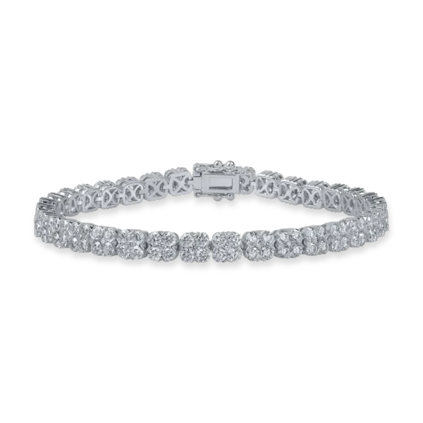 Bratara din aur alb cu diamante de 6.7ct