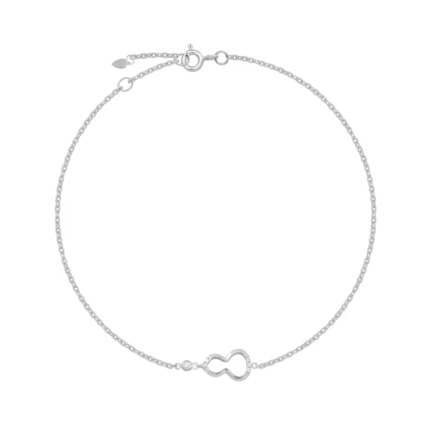 Bratara din aur alb cu diamante de 0.034ct