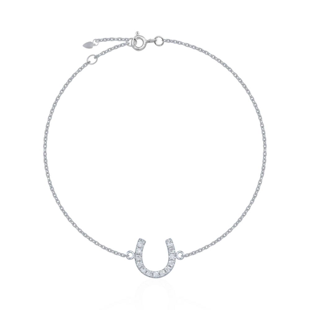 Bratara din aur alb cu diamante de 0.038ct