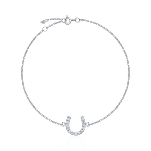 Bratara din aur alb cu diamante de 0.038ct