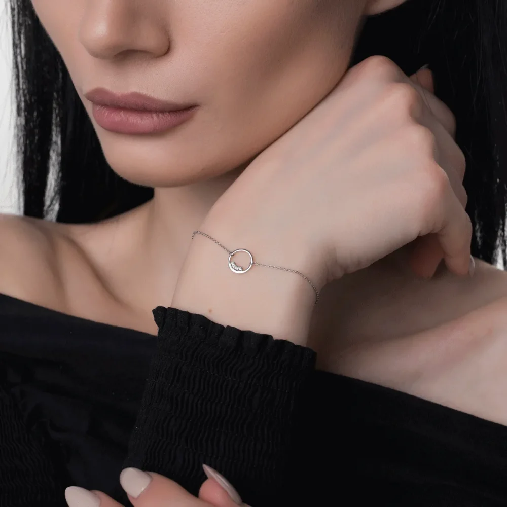 Bratara din aur alb - imagine 2