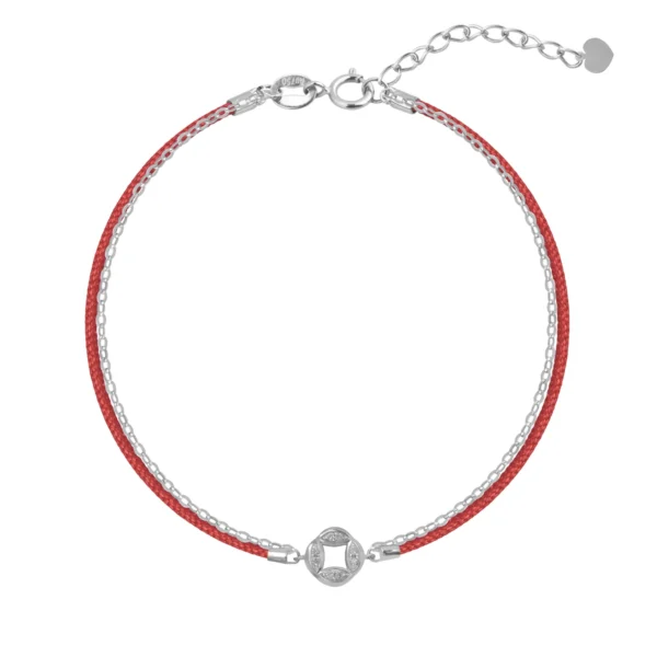 Bratara din aur alb cu diamante de 0.046ct