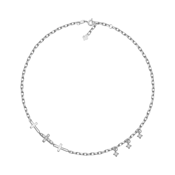 Bratara din aur alb cu diamante de 0.088ct