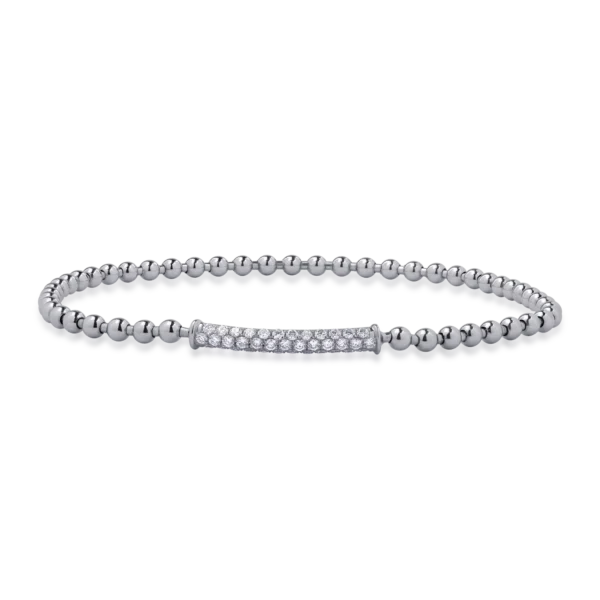 Bratara din aur alb cu diamante de 0.6ct