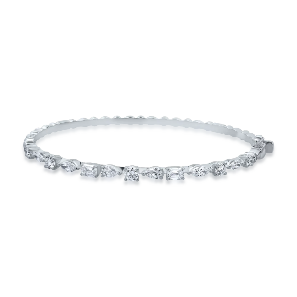 Bratara din aur alb cu diamante de 2.12ct