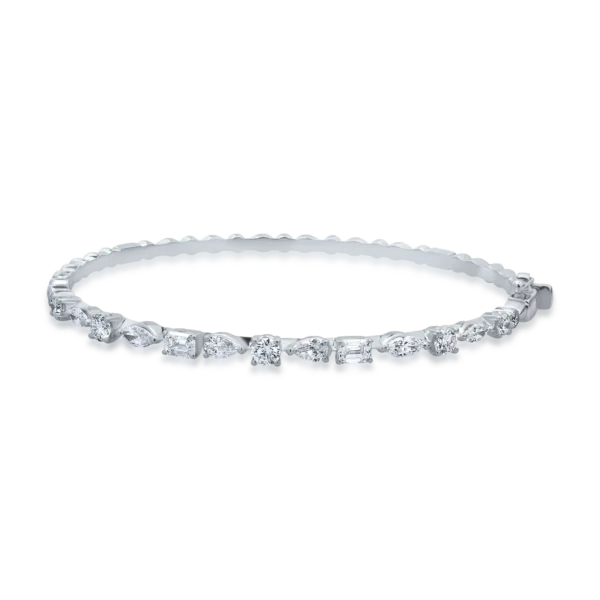 Bratara din aur alb cu diamante de 2.12ct