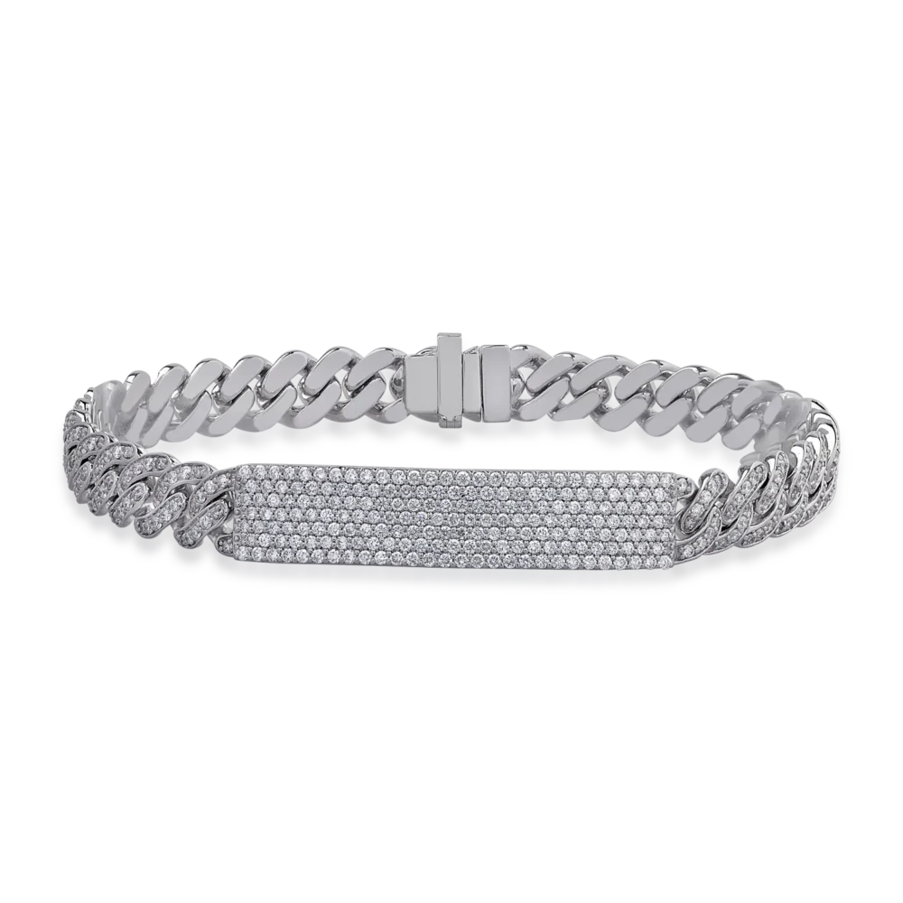 Bratara din aur alb cu diamante de 2.97ct