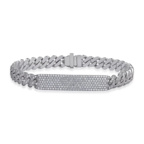 Bratara din aur alb cu diamante de 2.97ct