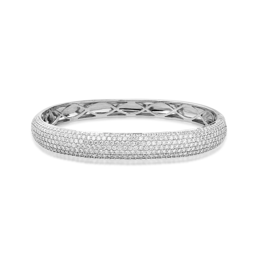 Bratara din aur alb cu diamante de 4.77ct