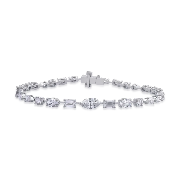 Bratara din aur alb cu diamante de 5.35ct