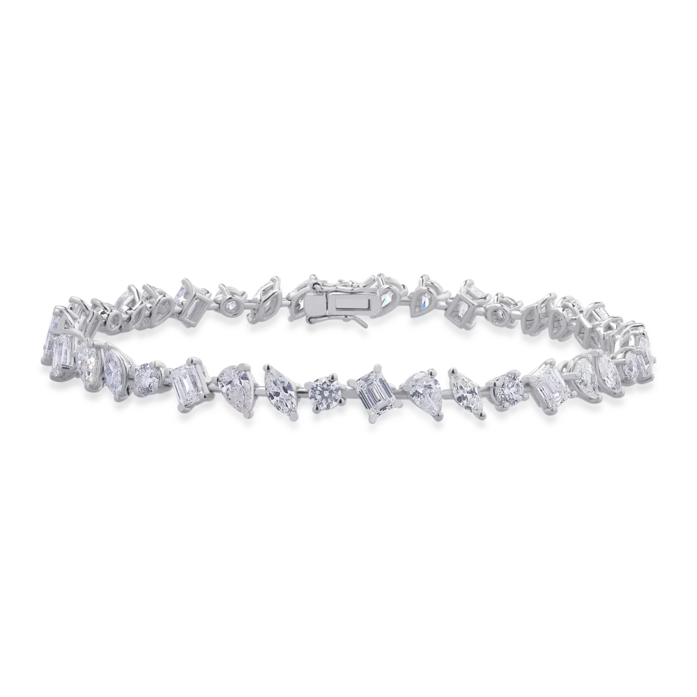 Bratara din aur alb cu diamante de 6.34ct