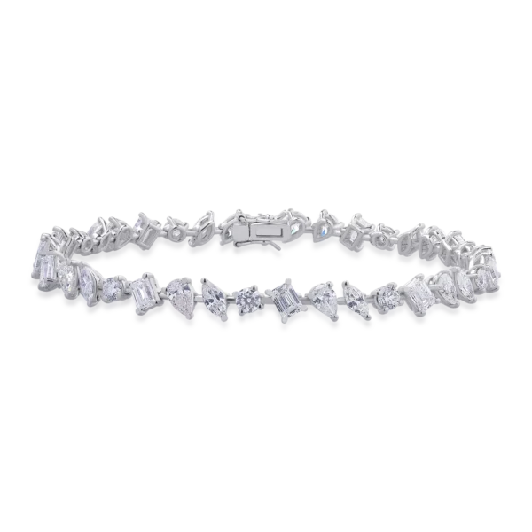 Bratara din aur alb cu diamante de 6.34ct