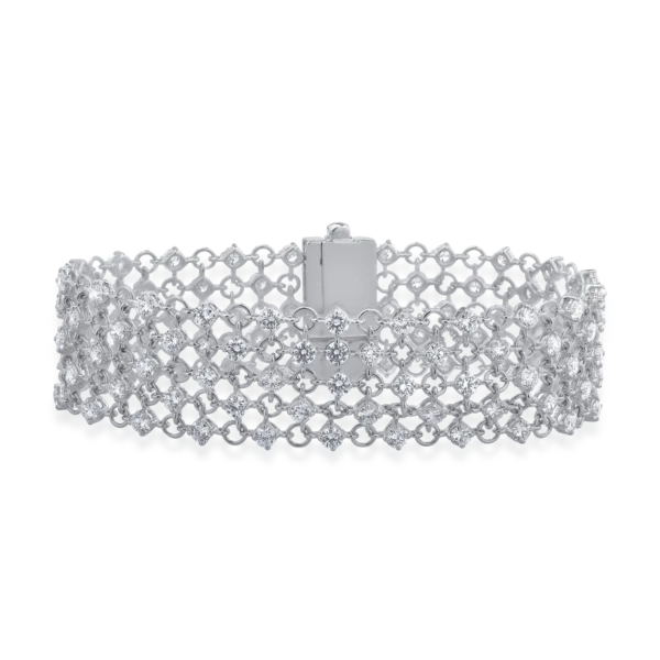 Bratara din aur alb cu diamante de 9.35ct