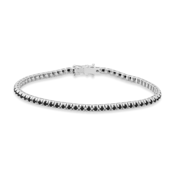 Bratara din aur alb cu diamante negre de 2.3ct