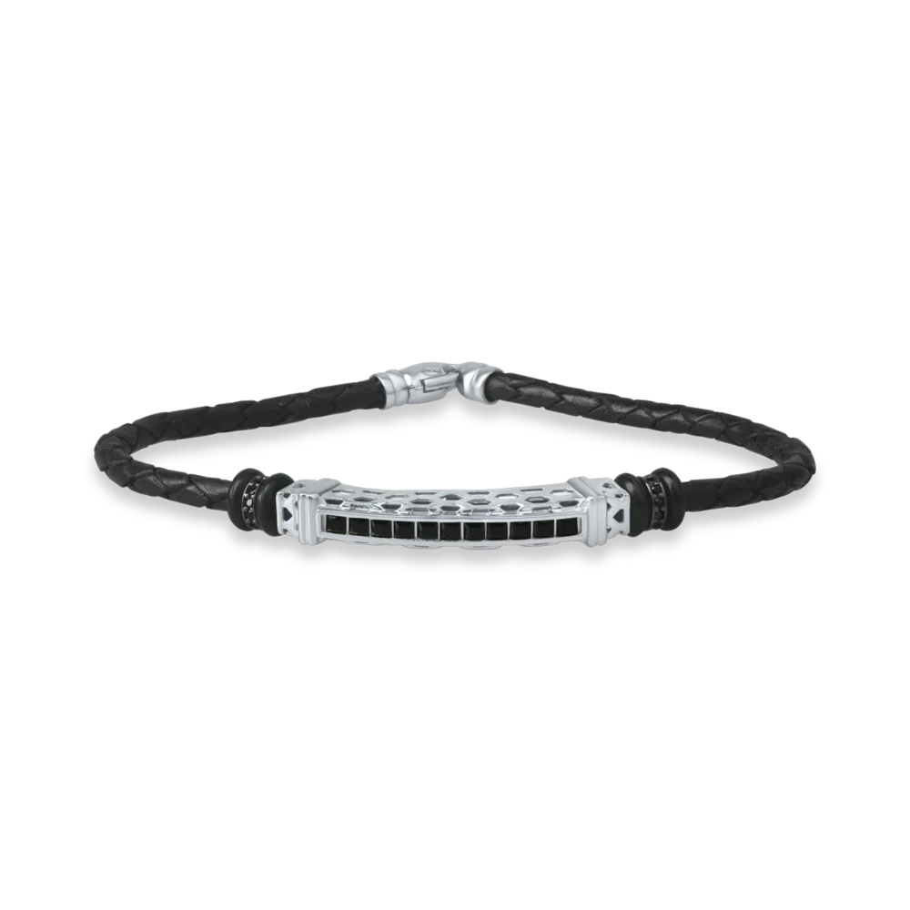 Bratara din aur alb pentru barbati