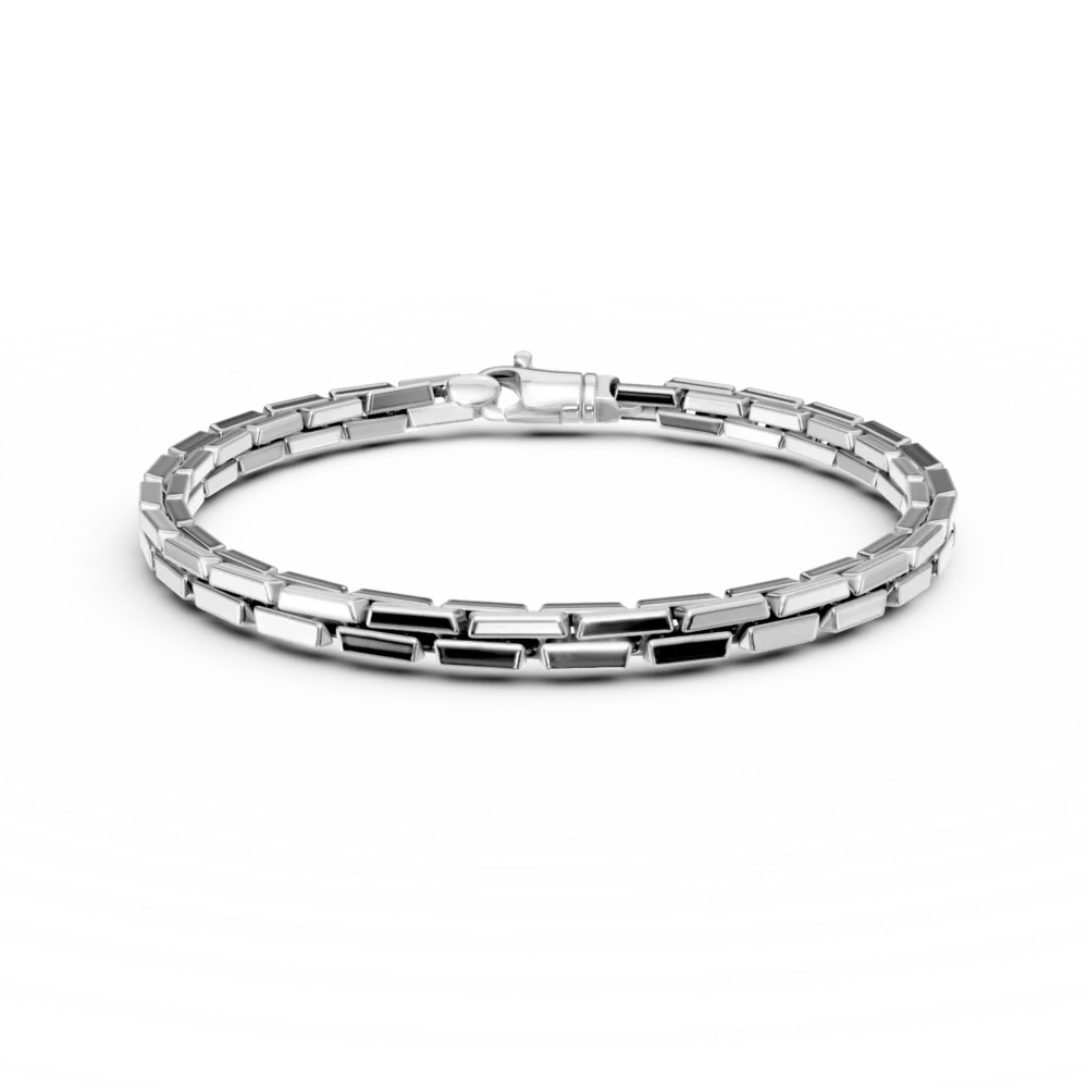 Bratara din aur alb pentru barbati