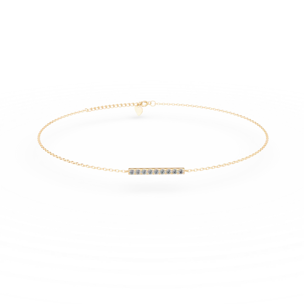 Bratara din aur galben cu diamante de 0.19ct