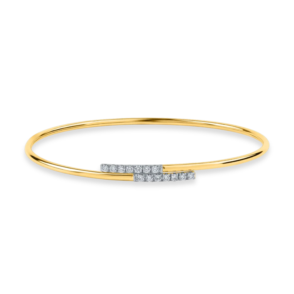 Bratara din aur galben cu diamante de 0.35ct