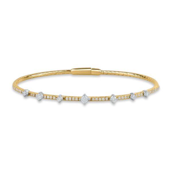 Bratara din aur galben cu diamante de 0.52ct