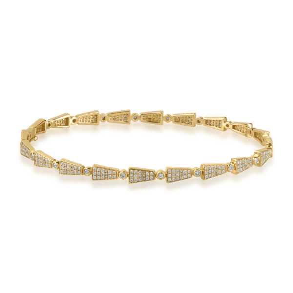 Bratara din aur galben cu diamante de 1.1ct