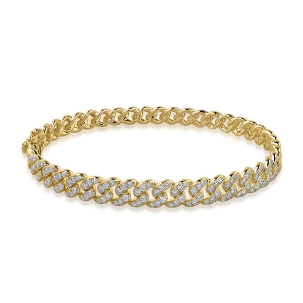 Bratara din aur galben cu diamante de 1.33ct