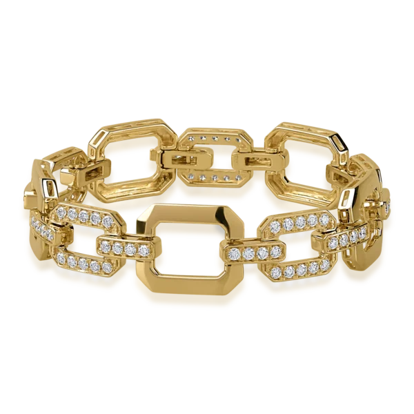 Bratara din aur galben cu diamante de 2.69ct