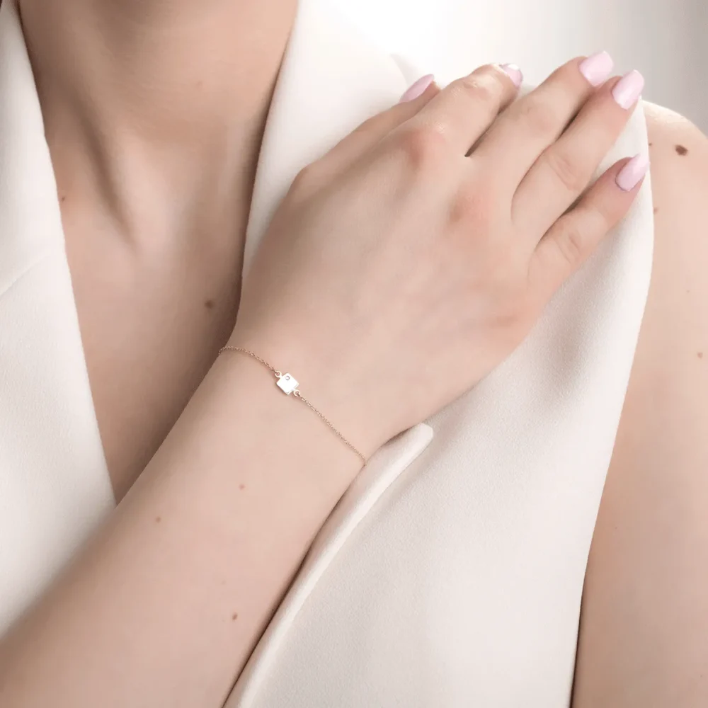 Bratara din aur galben - imagine 2